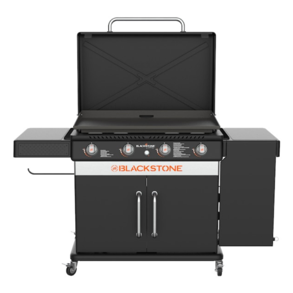 Blackstone-36-in-Culinary-Cabinet-Griddle-with-Side-Table-4-Burner-Liquid-Propane-Flat-Top-Grill-Stainless-Steel-2023-600x600-1.png Blackstone 36-in Culinary Cabinet Griddle with Side Table: Versatile Outdoor Cooking in Stainless Steel - Image 1