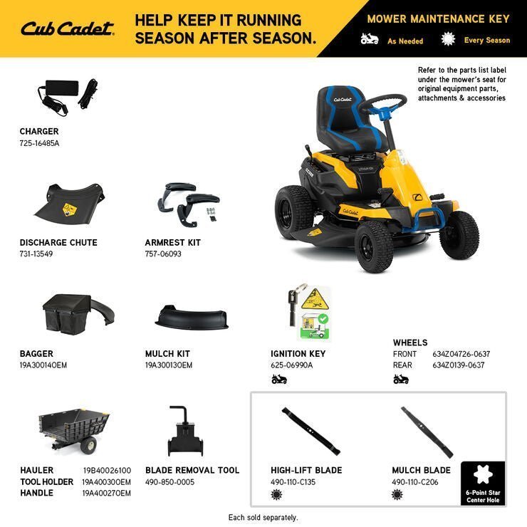 CC30e-1.jpg Cub Cadet CC30E 30-in. 56V MAX* Riding Lawn Mower - Image 1
