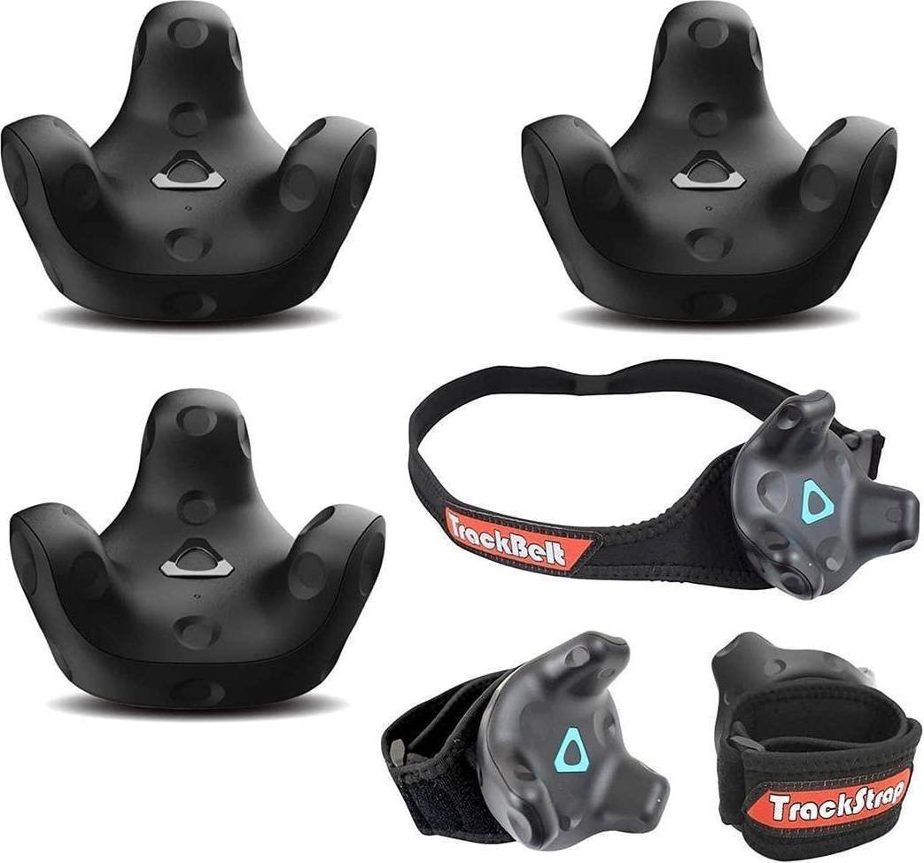 HTC-3-Pack-VR-VIVE-Tracker-3.0-with-Rebuff-Reality-TrackBelt-2-TrackStraps.jpg HTC 3 Pack VR VIVE Tracker (3.0) with Rebuff Reality TrackBelt 2 TrackStraps - Image 1