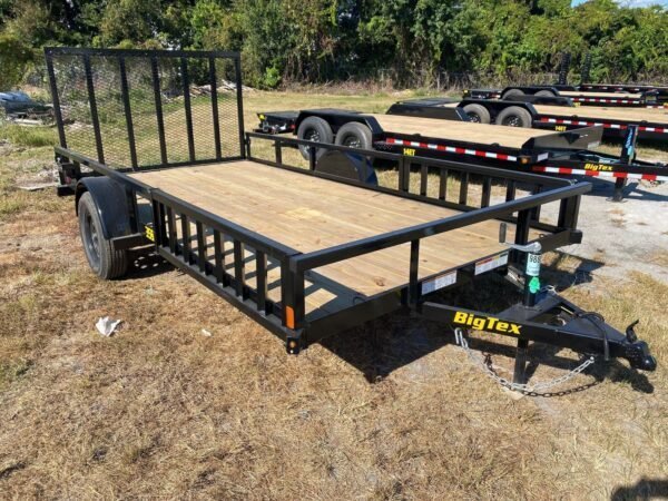 IMG_0370-600x450-1.jpg Big Tex 35SA-14BKRSX Single Axle ATV Trailer 83″x14′ Black - Image 1