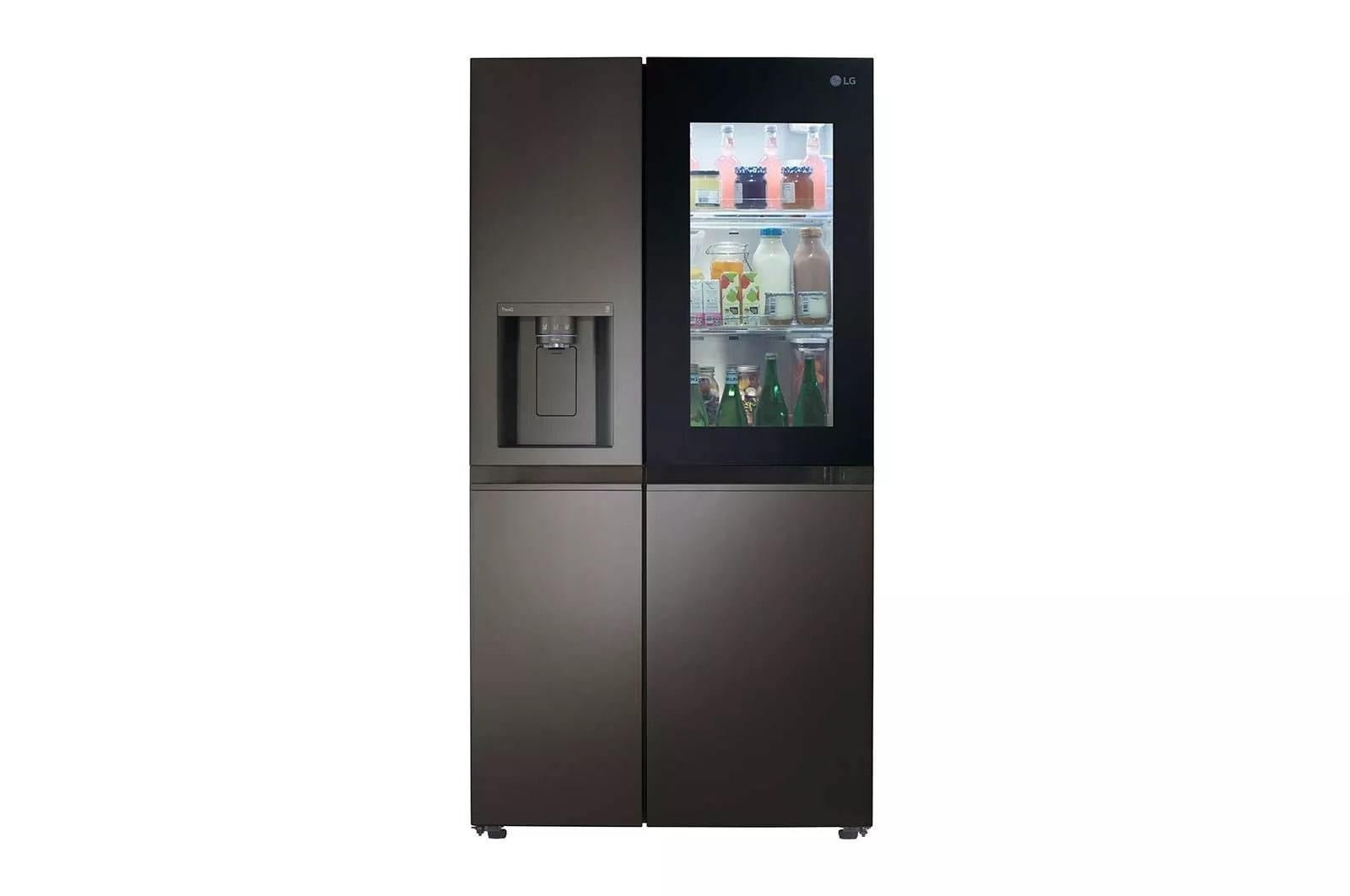 LG-LRSOS2706D-27-Cu-Ft-Black-Stainless-Steel-Side-by-Side-Smart-Refrigerator_4c05eb76-d664-4736-b6ce-838c47f59837.bb2341a528f41535d13c1bdea96cc2d1.jpg LG LRSOS2706D 27 Cu. Ft. Black Stainless Steel Side-by-Side Smart Refrigerator - Image 1