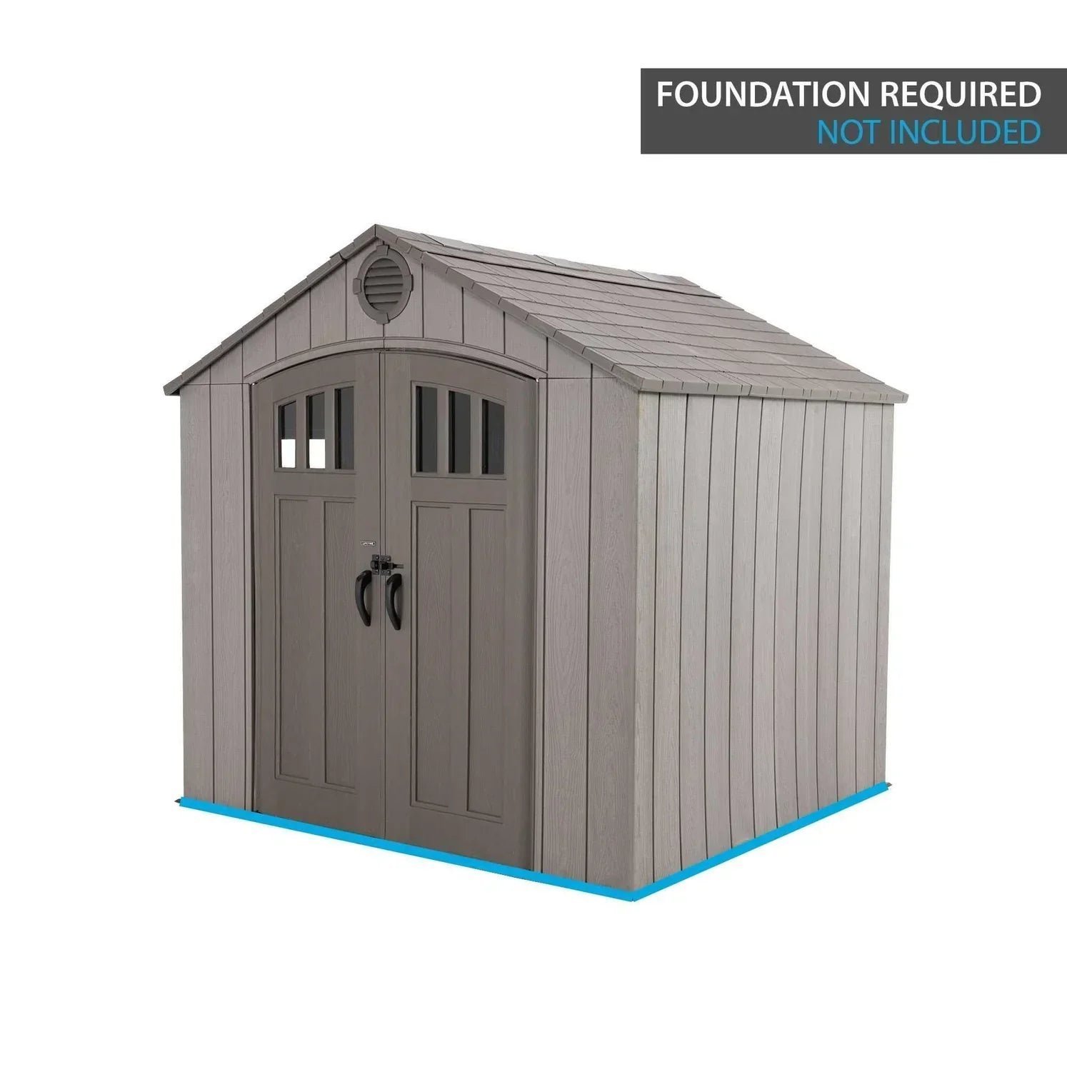Lifetime 8 Ft x 7.5 Ft Outdoor Storage Shed - Image 3