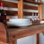 Potting Table/Bench/Serving Bar – Acacia Wood - Image 12