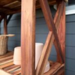 Potting Table/Bench/Serving Bar – Acacia Wood - Image 8