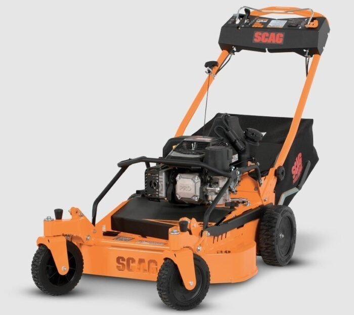 Scag_SFC30_Swivel_walk_mower_sfc30-7cv-s-1-700x623-1.jpg Scag SFC 30″ 224CC Kohler Walk-Behind Lawn Mower with Swivel Casters - Image 1