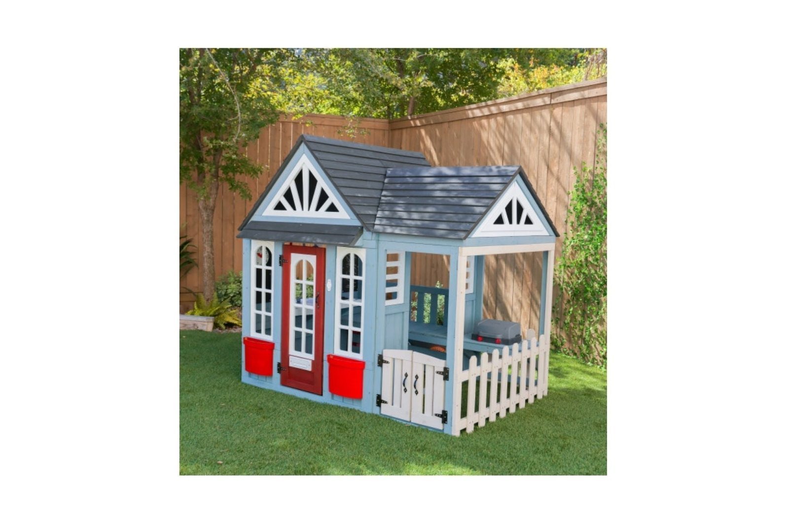 TimberTrailWoodenOutdoorPlayhouse.jpg Timber Trail Wooden Outdoor Playhouse - Image 1