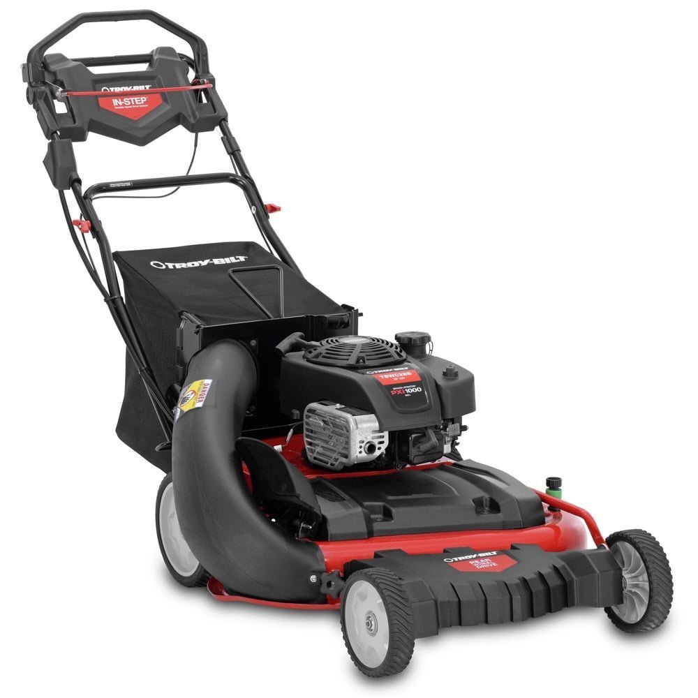 Troy-Bilt-12ABW3T6766-28-in-Cutting-Deck-Self-Propelled-Lawn-Mower_372f4a5b-a6fb-4eb3-8f32-310b5d9b8bb4.e40816f3eff172bf503d07c70ee91e63.jpg Troy-Bilt 12ABW3T6766 28 in. Cutting Deck Self-Propelled Lawn Mower - Image 1