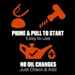 SENIX Self-Propelled Gas Lawn Mower, 22in Cutting Blade / 23in Cutting Deck, 150 cc 4-Cycle Made in Briggs & Stratton Engine , 3-In-1, 6-Position Adjustment, 11in Rear Wheels, LSSG-H3 - Image 11