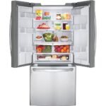 LG LFDS22520S 22 Cu. Ft. Stainless French Door Refrigerator - Image 3