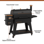 Pit Boss Pellet Smoker, Savannah 1500 Square Inch Wood Fired Pellet Grill, Onyx Series - Image 2