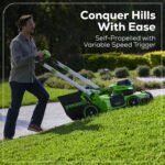 Greenworks 60V 21" Self Propelled Lawn Mower with (1) 8.0 Ah Battery & Rapid Charger 2546402 - Image 2