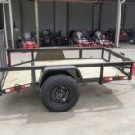 5x8 Powder Coated Dovetail Utility Trailer Single 3,500lb Axle