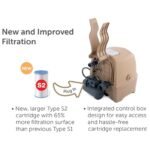 Intex: PureSpa: Sahara Tan Inflatable Hot Tub Set - 6 Person - 85" Round Outdoor Heated Bubble Spa, Jet Massage, Cover, Hard Water Treatment System - Image 7