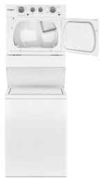 Whirlpool 3.5 Cu. Ft. Stacked Electric Laundry Center with 9 Wash Cycles and AutoDry System, White - Image 3