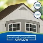 Cascade 7 ft. W x 4 ft. D Plastic Storage Shed - Image 2