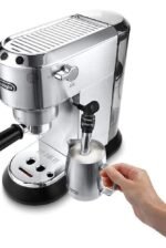 De’Longhi – DEDICA Espresso Machine with 15 bars of pressure and Milk Frother – Metal - Image 4