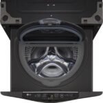 LG – SideKick 1.0 Cu. Ft. High-Efficiency Smart Top Load Pedestal Washer with 3-Motion Technology – Black steel - Image 14