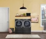 LG – SideKick 1.0 Cu. Ft. High-Efficiency Smart Top Load Pedestal Washer with 3-Motion Technology – Black steel - Image 17