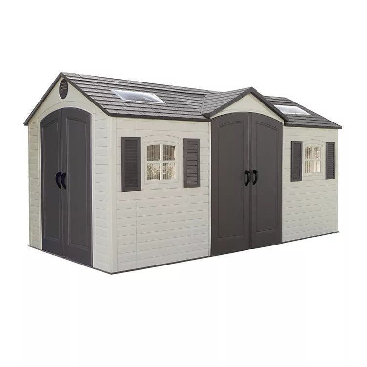 img-2179-2.jpg Lifetime 15′ x 8′ Dual-Entry Outdoor Storage Shed - Image 1