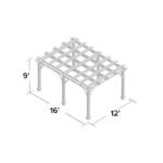 Outdoor Living Today Breeze 12 x 16 ft. Pergola - Image 6