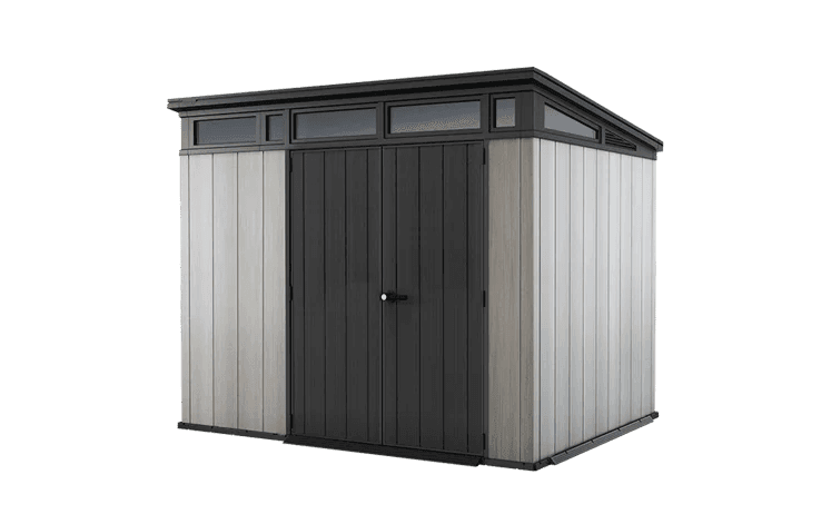 img-27.png Keter Artisan 9×7 Foot Large Outdoor Shed with Floor with Modern Design for Patio Furniture - Image 1