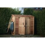 6 ft. W x 3 ft. D Grand Garden Chalet Cedar Wood Tool Shed - Image 7