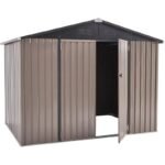 8 Ft. W x 6 Ft. D Metal Storage Shed