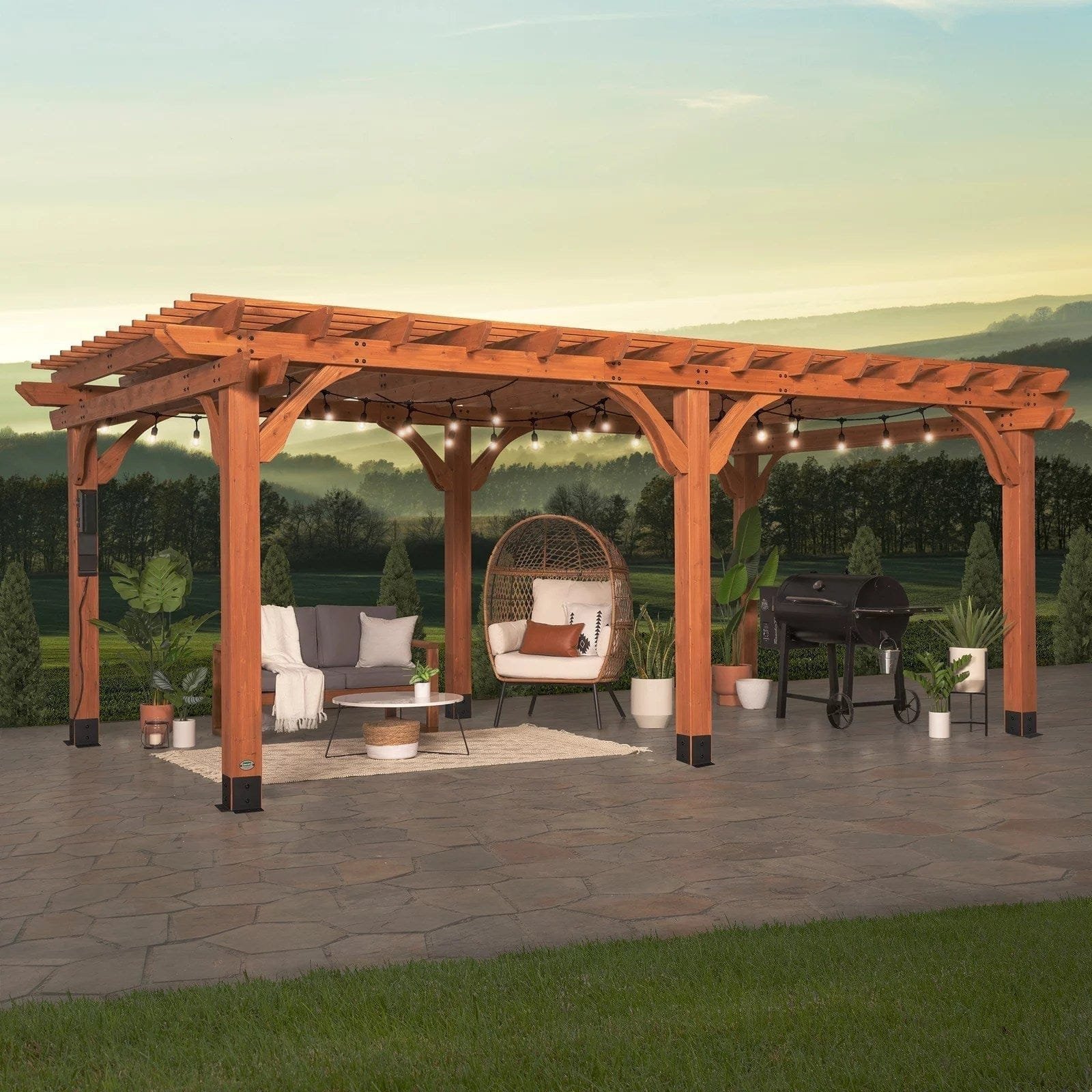 img-711.jpg Backyard Discovery 20 x 12 Beaumont Pergola - Image 1