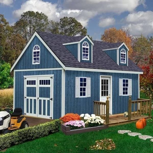 img-841.jpg Best barns Hampton 12×16 Wood Storage Shed Kit Installation Included - Image 1