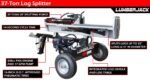 Lumber Jack 37-Ton Gas Log Splitter 208cc OHV Engine (YTL-050-494) - Image 3
