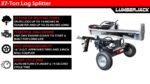 Lumber Jack 37-Ton Gas Log Splitter 208cc OHV Engine (YTL-050-494) - Image 5