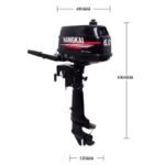 Hangkai Water Cooled 2 Stroke 6HP Outboard Motor Petrol Powered Engine - Image 2