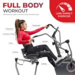 Sunny Health & Fitness Comfy Recumbent Cross Trainer Recumbent Elliptical Bike - Image 2
