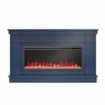 Novogratz Waverly Wide Mantel Electric Fireplace - Image 5
