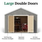 Little Cottage Co Value Gable Wood Shed Kit - Image 9