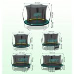 SkyBound 6ft outdoor Trampoline without springs, toddler springless trampoline with net for Kids and Adults, springless Trampoline with Enclosure for Backyard Indoor and Outdoor - Image 4