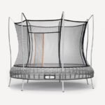 Vuly Safe Outdoor Trampoline Round Springless Trampolines With Safety Enclosure Net