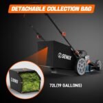 SENIX LSSG-H2 22-Inch Self Propelled Gas Lawn Mower with 163 cc 4-Cycle Engine - Image 2