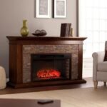 Unbranded Null Ithaca 60 In. W Simulated Stone Electric Fireplace - Image 2