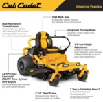 Cub Cadet Ultima ZT1 50″ Zero-Turn Riding Lawn Mower – Power, Precision & Comfort - Image 4
