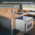 Camplux 17″ RV Oven with 3 Burners Cooktop - Image 5