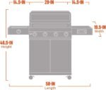 Monument Grills Eminence 405 |Tech Stainless Propane Gas Grill Eminence 405 & Cast Iron Cooking Plate - Image 7