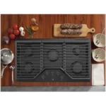 GE 36″ Built-in Gas Cooktop JGP5036DLBB - Image 5