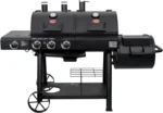 Char-Griller Texas Trio 3-Burner Dual Fuel Grill with Smoker