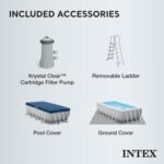 Intex Prism Frame 16′ x 8′ x 42′ Rectangular Above Ground Pool Set - Image 5