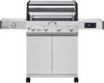 Monument Grills Eminence 405 |Tech Stainless Propane Gas Grill Eminence 405 & Cast Iron Cooking Plate