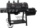 Char-Griller Texas Trio 3-Burner Dual Fuel Grill with Smoker - Image 6