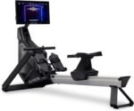 Aviron Strong Series Rower: 22″ HD Touchscreen, Dual Air & Magnetic Resistance up to 100 lbs. Game-Based Workouts, Streaming, Compact Design
