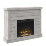 Alaya Wall Mounted Electric Fireplace Sand & Stable Finish