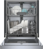 Bosch – 100 Series 24″ Front Control Smart Built-In Hybrid Tub Dishwasher with PureDry, 50 dBA – Stainless Steel - Image 8